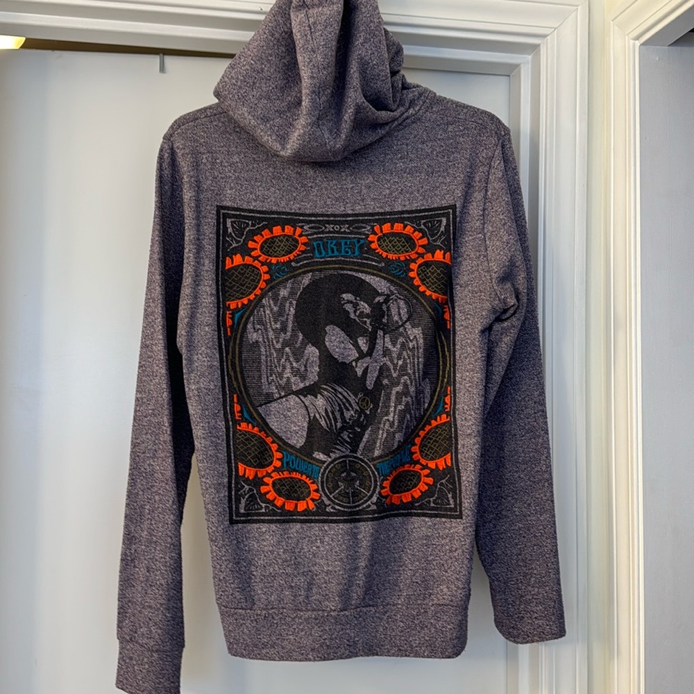 Vintage Obey sweatshirt size M with thumb holes.